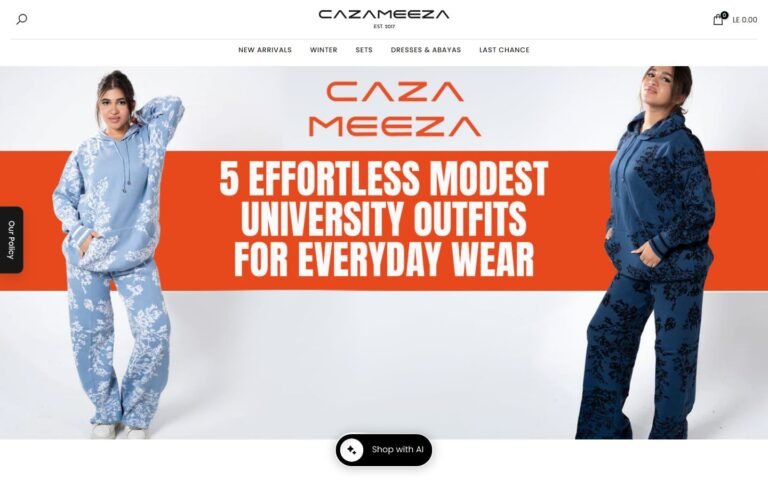 Cazameeza website screenshot