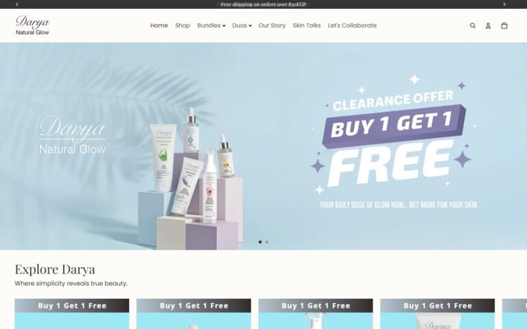 DARYA website screenshot