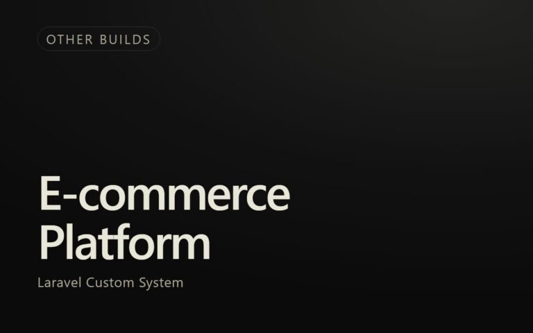 E-commerce Platform