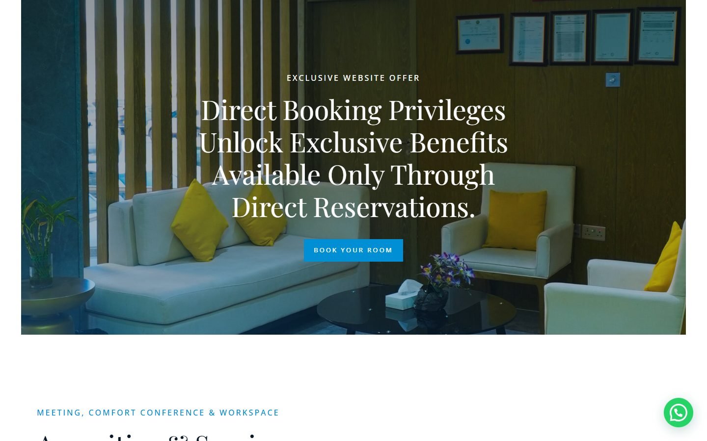 Airport Hotel website screenshot