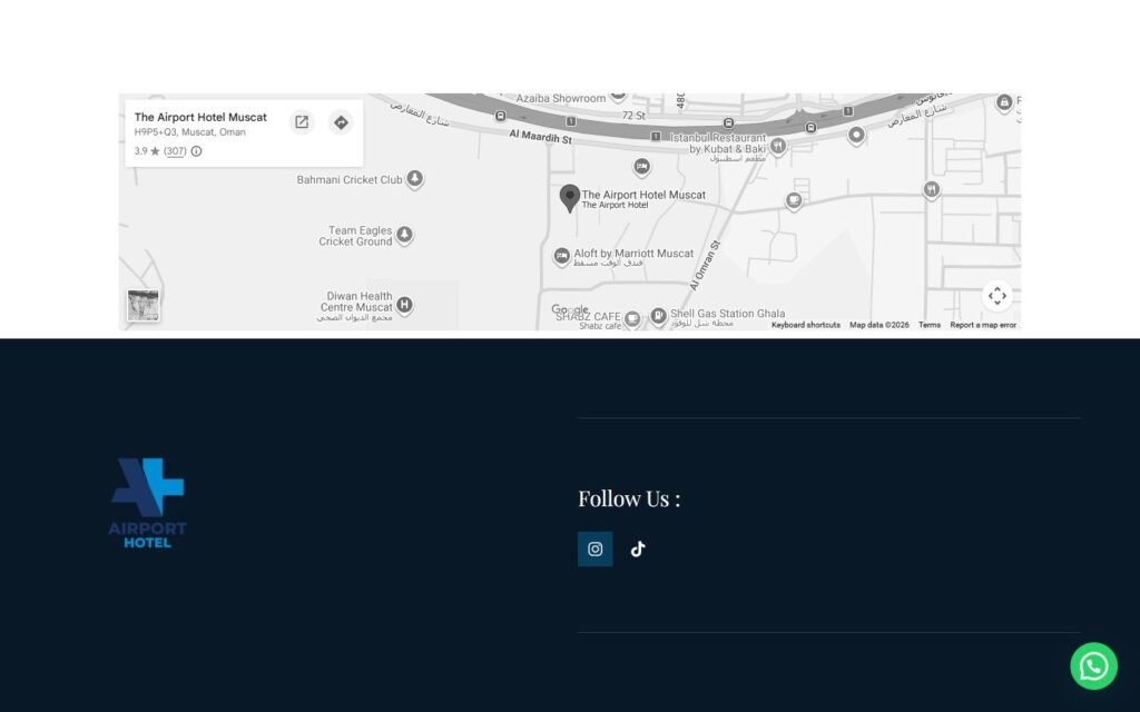 Airport Hotel, Home page, part 7 of 7