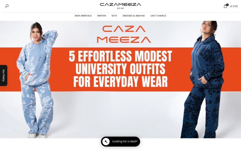 Cazameeza, Home page, part 1 of 5