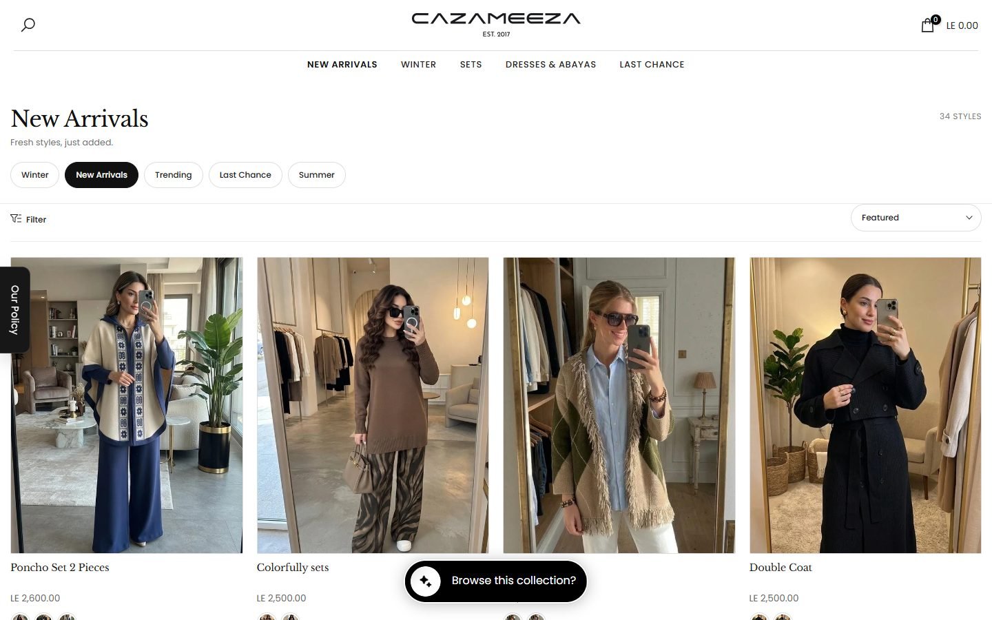 Cazameeza website screenshot