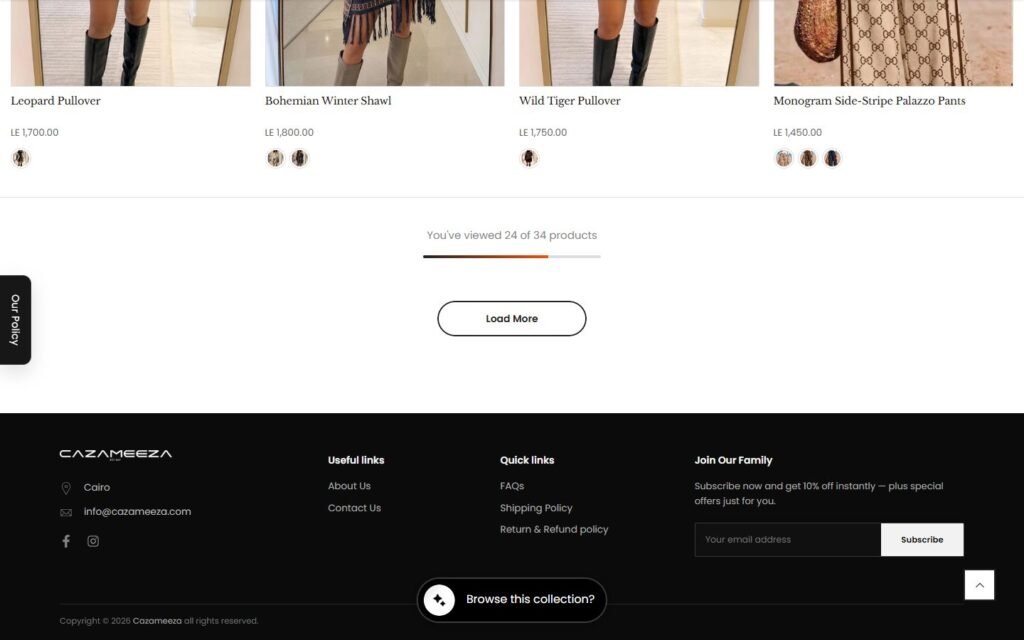 Cazameeza, Collection page, part 6 of 6