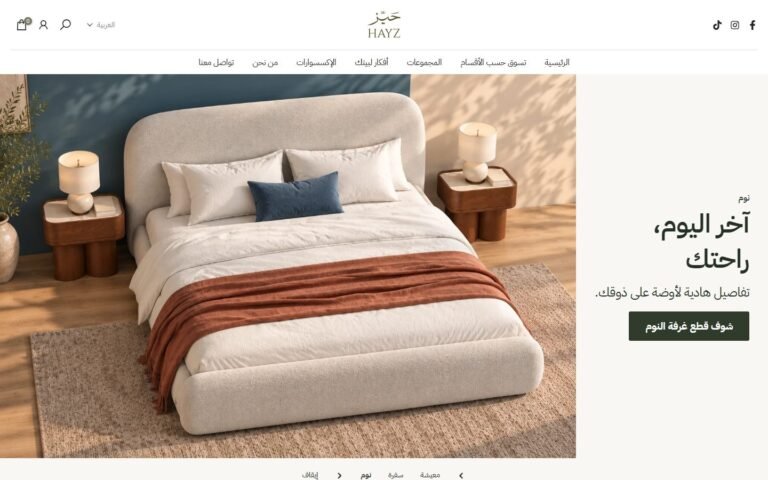 Hayz Furniture website screenshot
