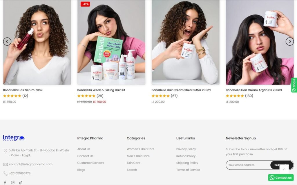 Integro Pharma, Product page, part 6 of 6