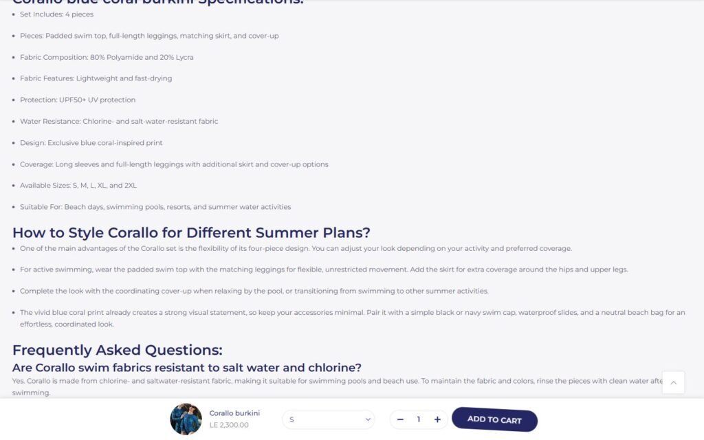 Lamar Blue, Product page, part 3 of 6