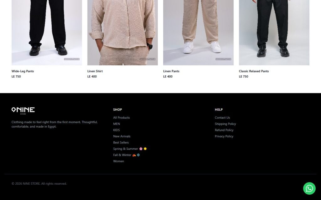 9-Nine Store, Collection page, part 3 of 3