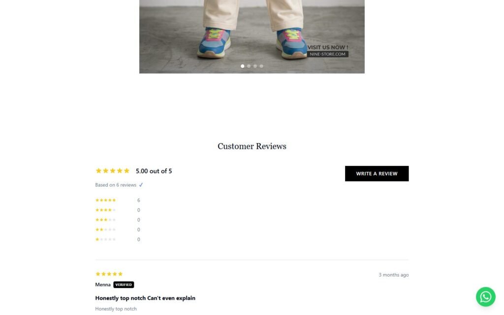 9-Nine Store, Product page, part 2 of 3