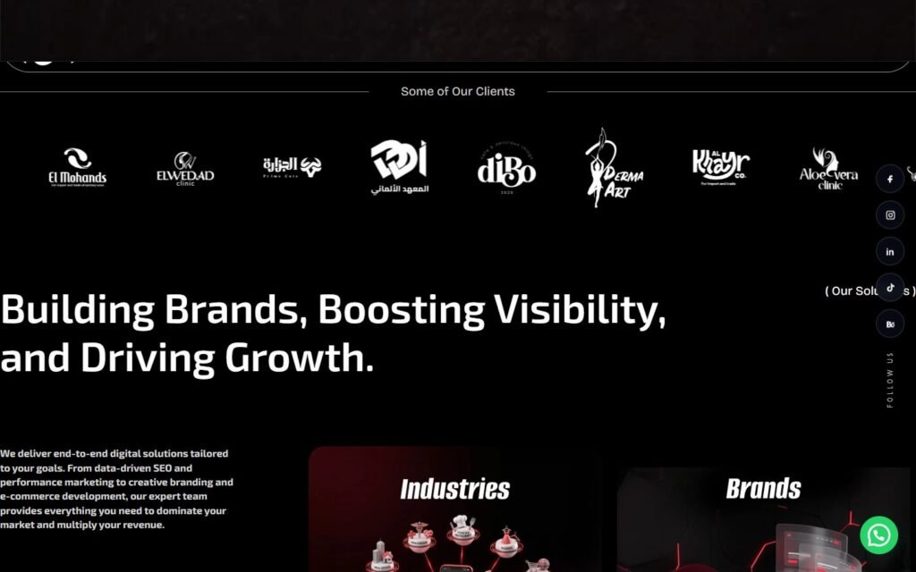 RUN Agency, Home page, part 2 of 5
