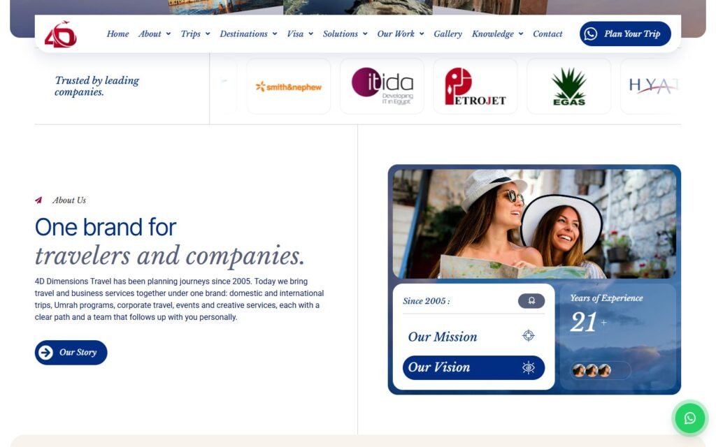 4D Dimensions Travel, Home page, part 2 of 10