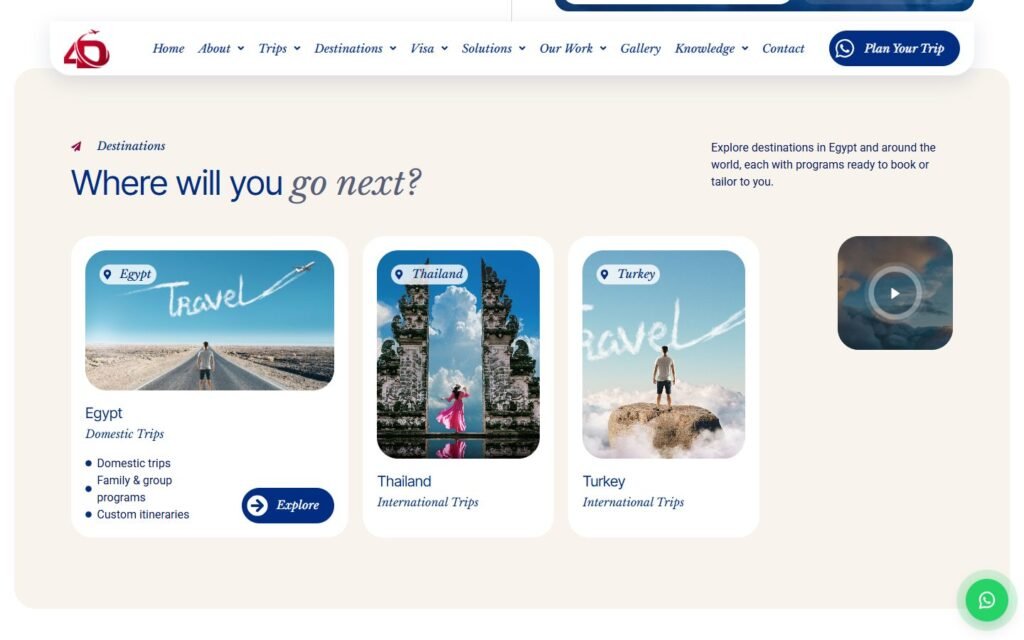 4D Dimensions Travel, Home page, part 3 of 10