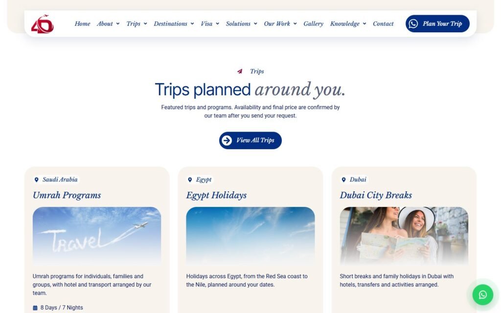 4D Dimensions Travel, Home page, part 4 of 10