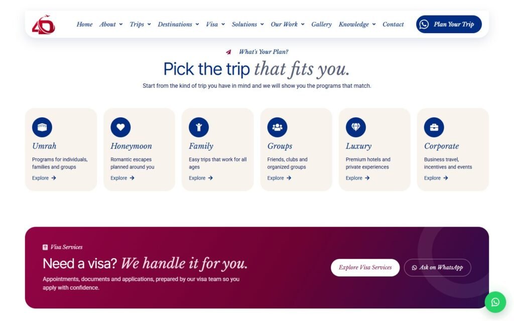 4D Dimensions Travel, Home page, part 5 of 10