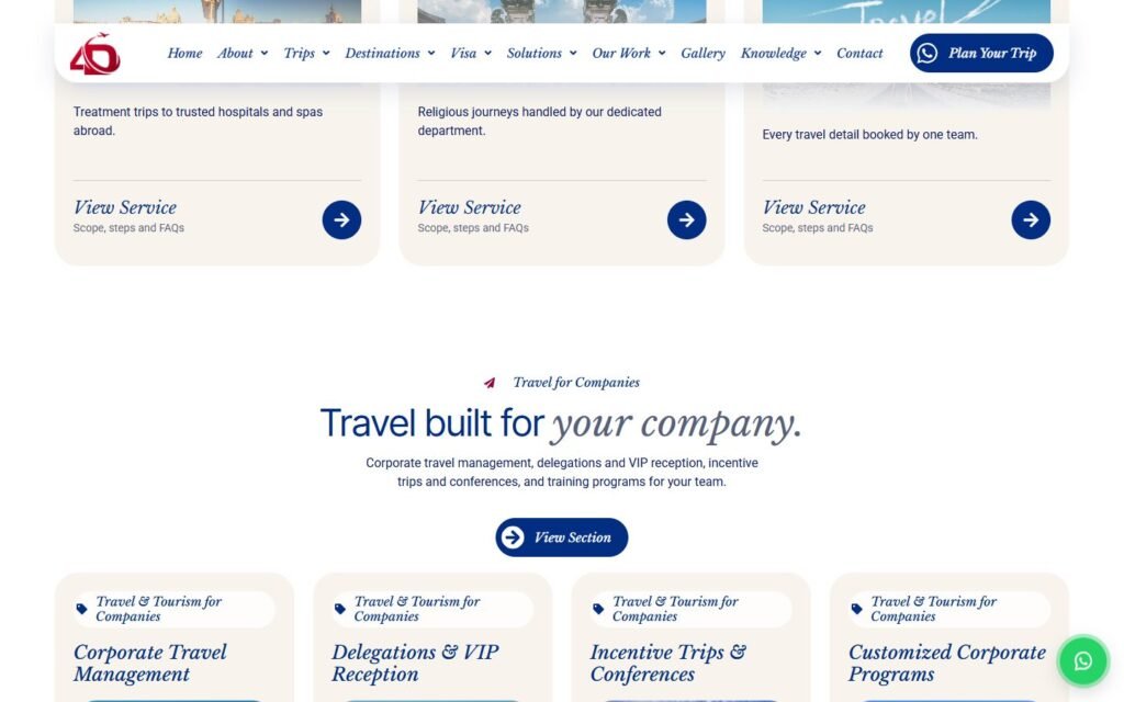 4D Dimensions Travel, Solutions page, part 3 of 5