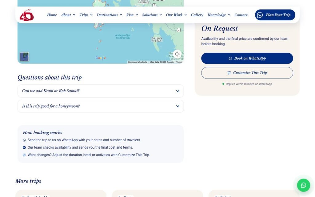 4D Dimensions Travel, Trip page page, part 4 of 6
